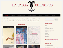 Tablet Screenshot of lacabraediciones.com